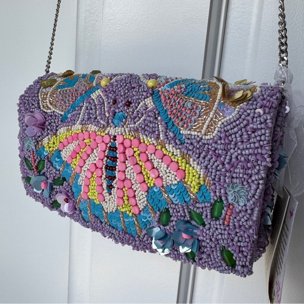 🪝Beaded shoulder cross bag - butterfly